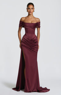Trudy Gown – Cherry Lacquer