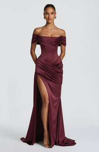 Trudy Gown – Cherry Lacquer