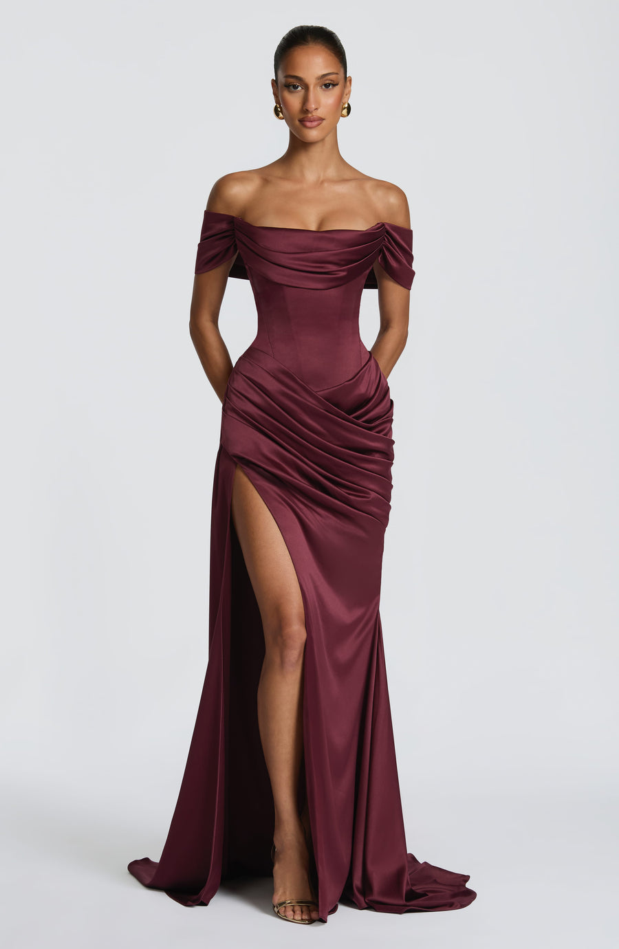 Trudy Gown – Cherry Lacquer