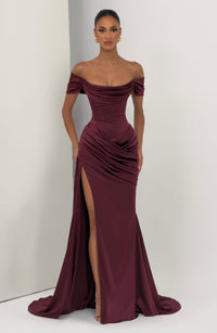 Trudy Gown – Cherry Lacquer