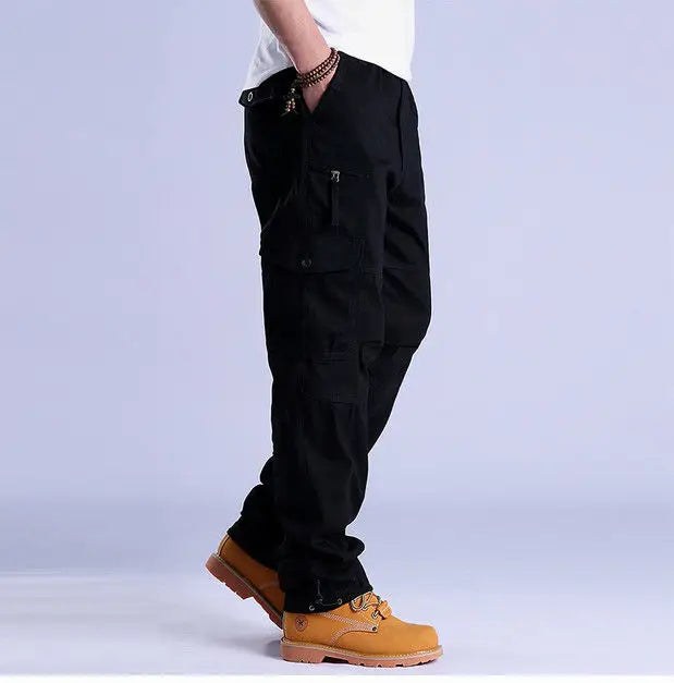 Ripstop Cotton Cargo Pants in Charcoal