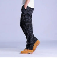 Ripstop Cotton Cargo Pants in Green Camo