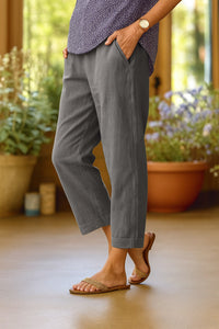 Rita™ Light Summer Trousers in Grey