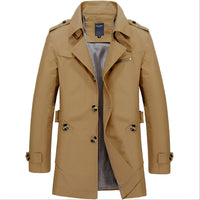 Roan Elegant Trench Coat in Khaki