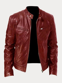 Roan Jacket with Pockets in Wine Red