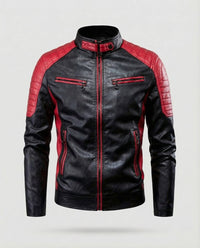 Roan Leather Jacket in Red