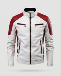 Roan Leather Jacket in White