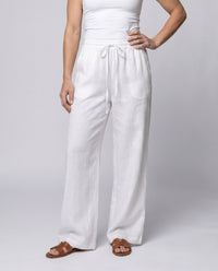 Robin Linen Trousers with Elastic Waist