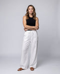Robin Linen Trousers with Elastic Waist