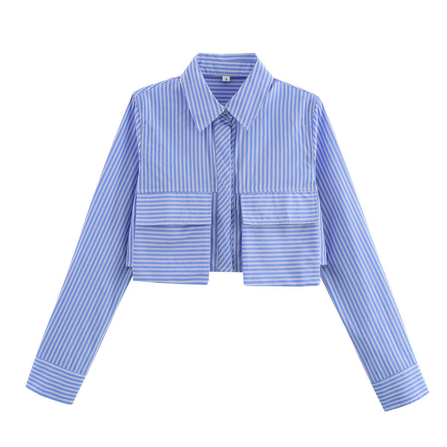 Robin Shirt with Pockets in Blue