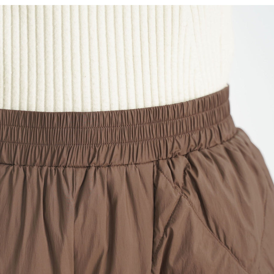 Robin Trousers with Elastic Waist and Pockets in Beige