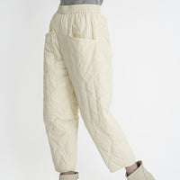 Robin Trousers with Elastic Waist and Pockets in Beige