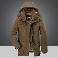 Roch | Men's Hooded Winter Coat with Pile Lining