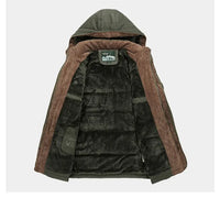 Roch | Men's Hooded Winter Coat with Pile Lining