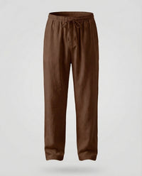 Roderick Linen Trousers in Brown