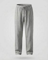 Roderick Linen Trousers in Grey