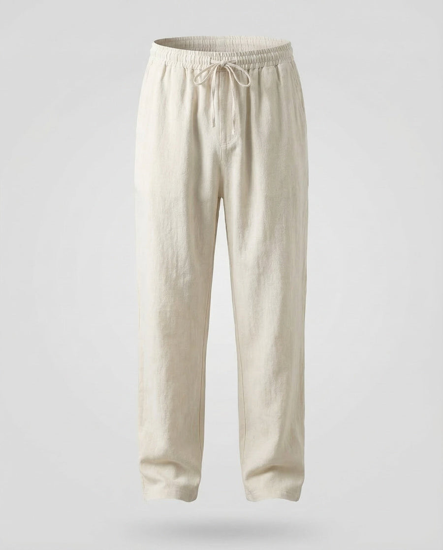 Roderick Linen Trousers in Khaki
