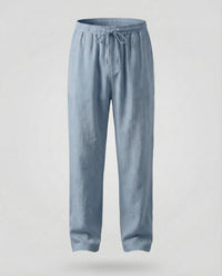 Roderick Linen Trousers in Light Blue