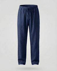 Roderick Linen Trousers in Navy