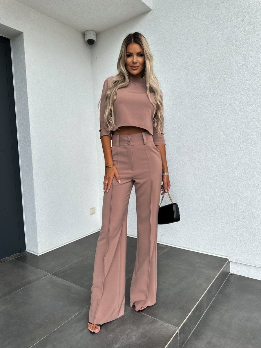 Roelie™ Elegant Two-Piece Lounge Set in Pink