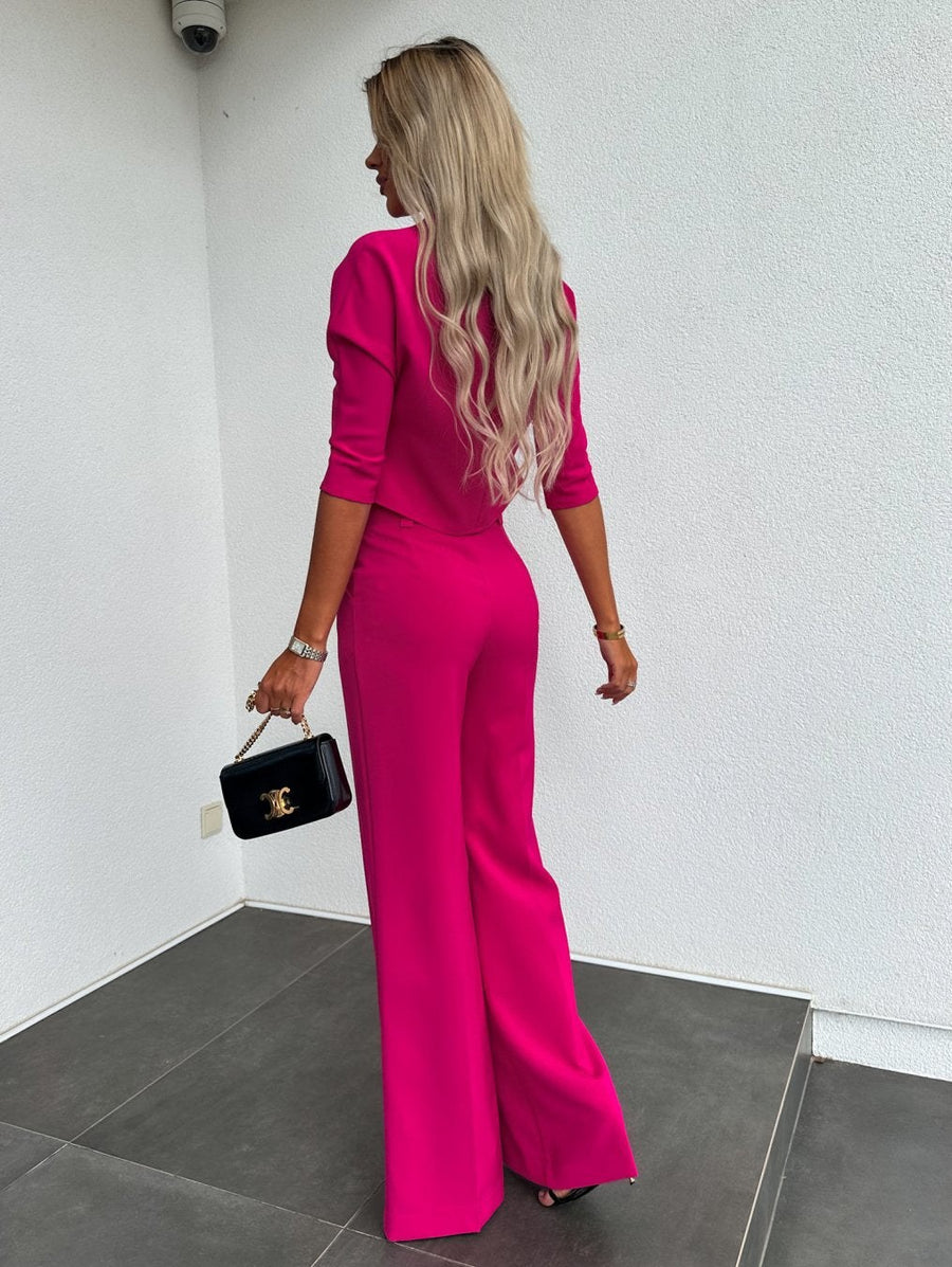 Roelie™ Elegant Two-Piece Lounge Set in Pink