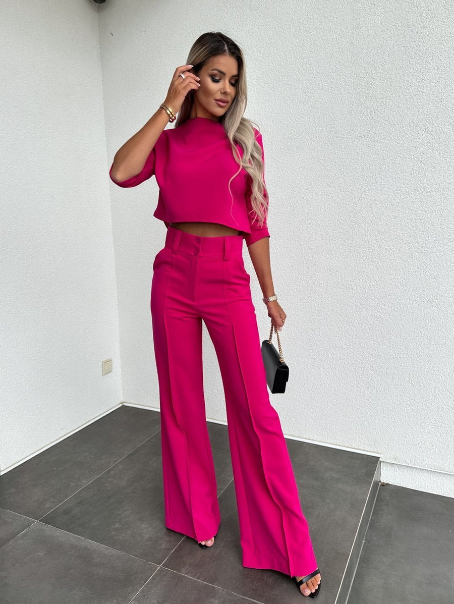 Roelie™ Elegant Two-Piece Lounge Set in Pink