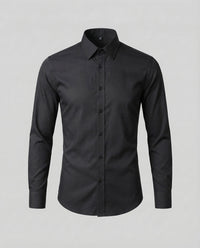 Rogier Cotton Blend Shirt in Black