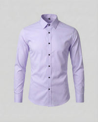 Rogier Cotton Blend Shirt in Light Purple