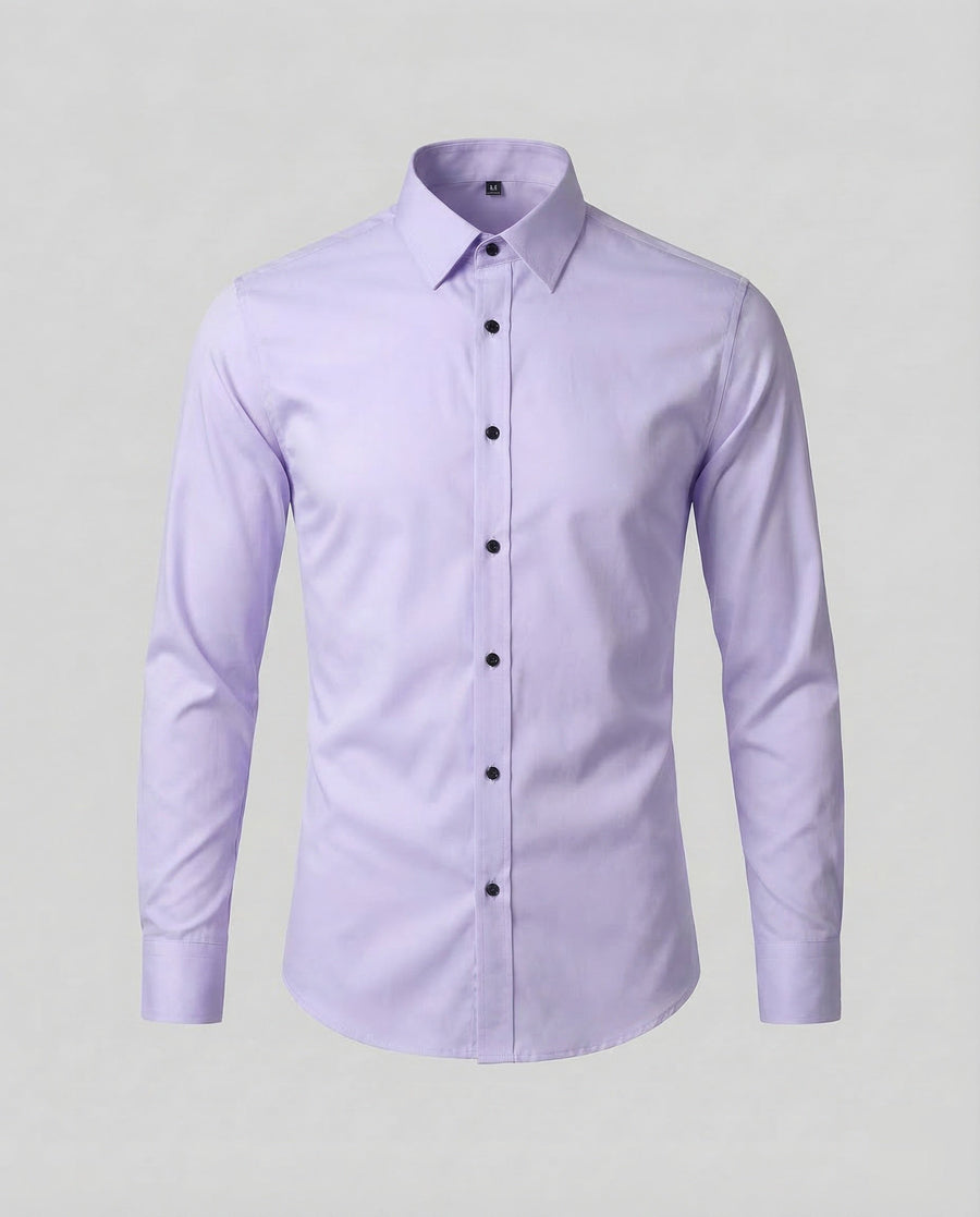 Rogier Cotton Blend Shirt in Light Purple