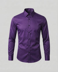 Rogier Cotton Blend Shirt in Purple