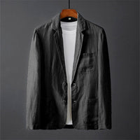 Rogier Linen Suit in Black