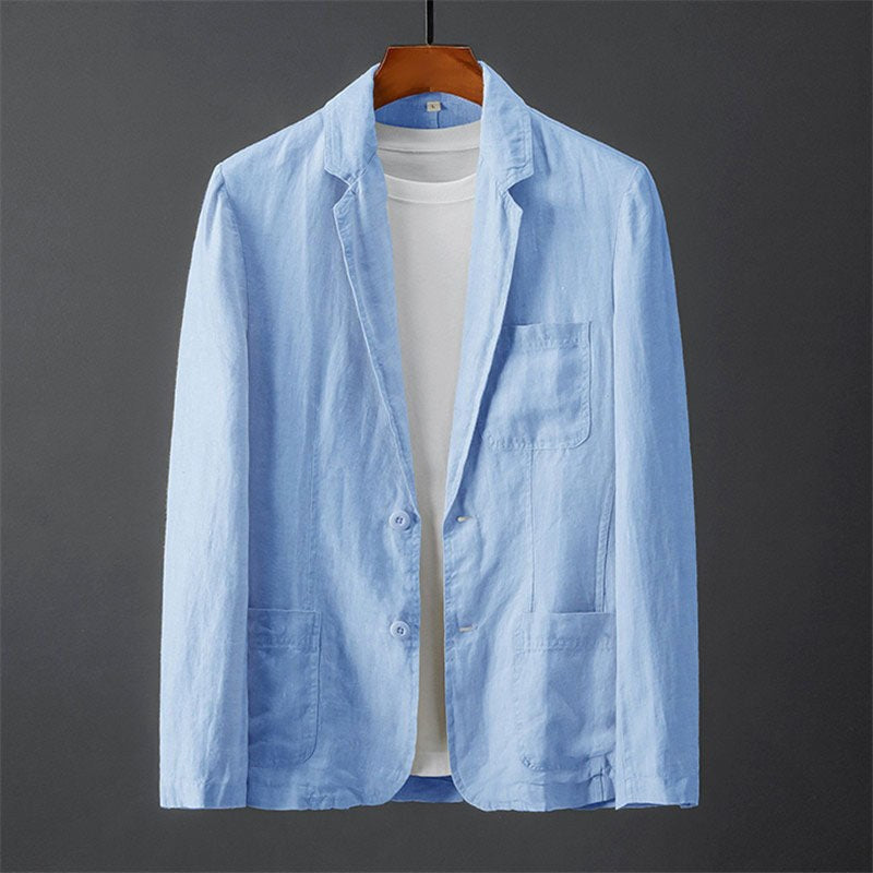 Rogier Linen Suit in Blue