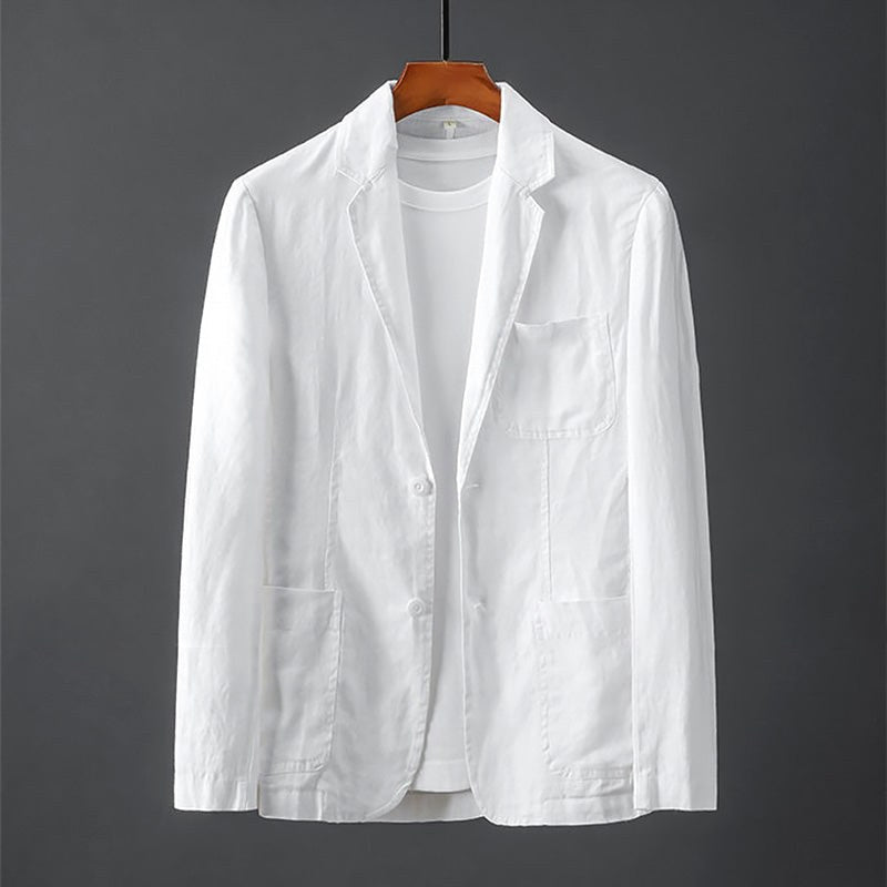 Rogier Linen Suit in White