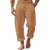 Rogier Relaxed Linen Trousers with Elastic Waist