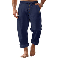 Rogier Relaxed Linen Trousers with Elastic Waist
