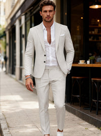 Rogier Suit in Cremebeige