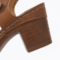 Romara Women's Block Heel Sandals with Roman Cutout