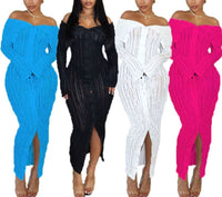 ALISE | OFF SHOULDER MAXI DRESS