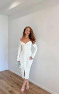 ALISE | OFF SHOULDER MAXI DRESS