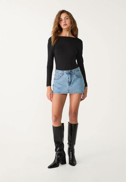 AMELIA | DENIM SKORT