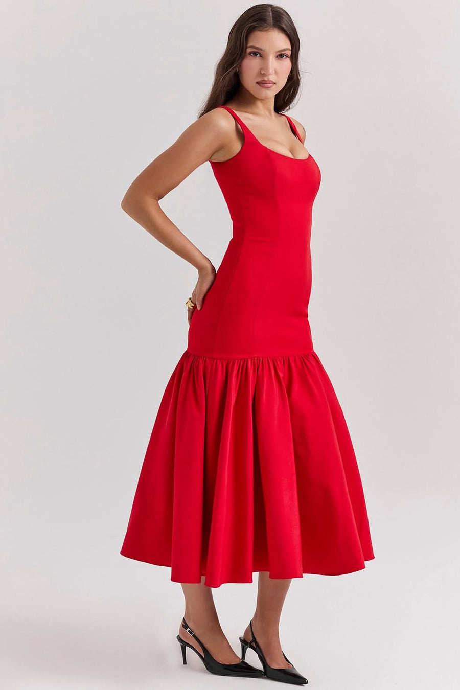 AMORE | WAIST MIDI DRESS