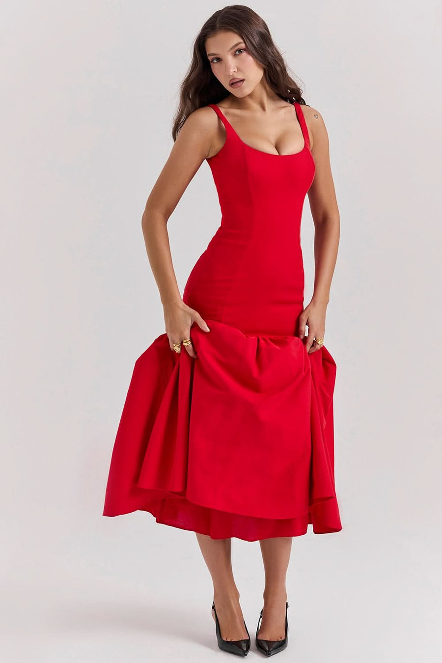 AMORE | WAIST MIDI DRESS