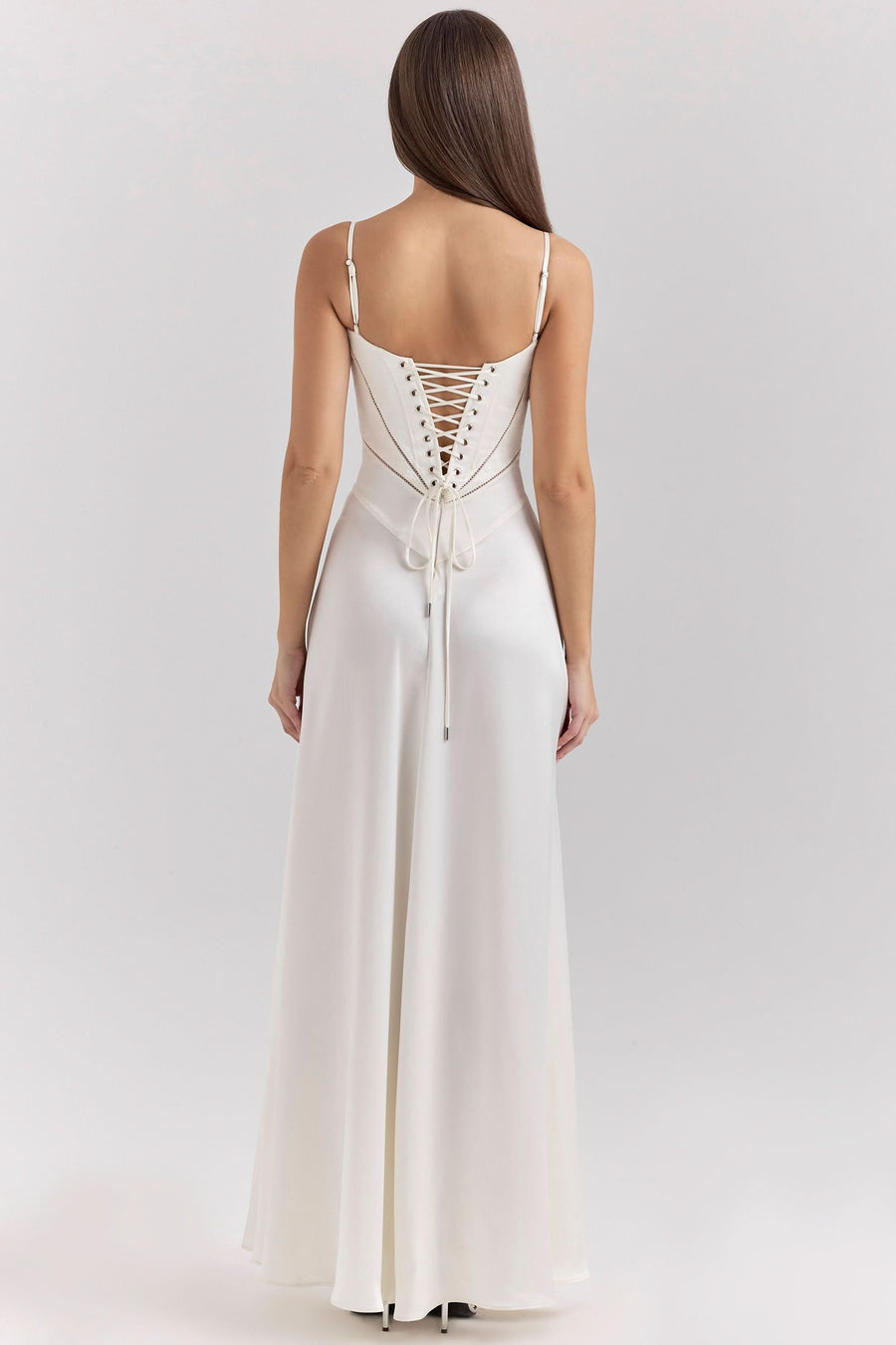 ANABELLA | LACE UP MAXI DRESS