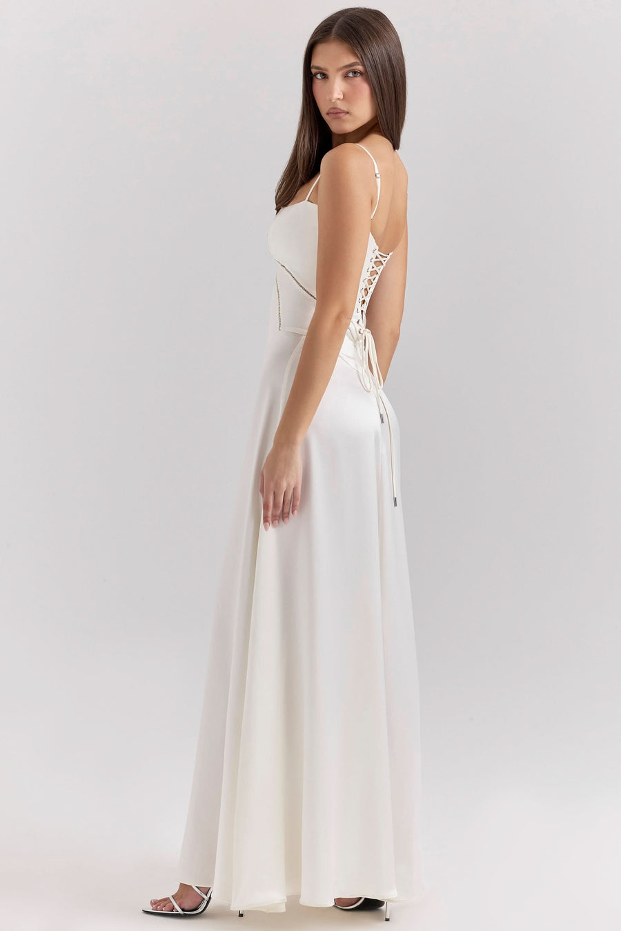 ANABELLA | LACE UP MAXI DRESS