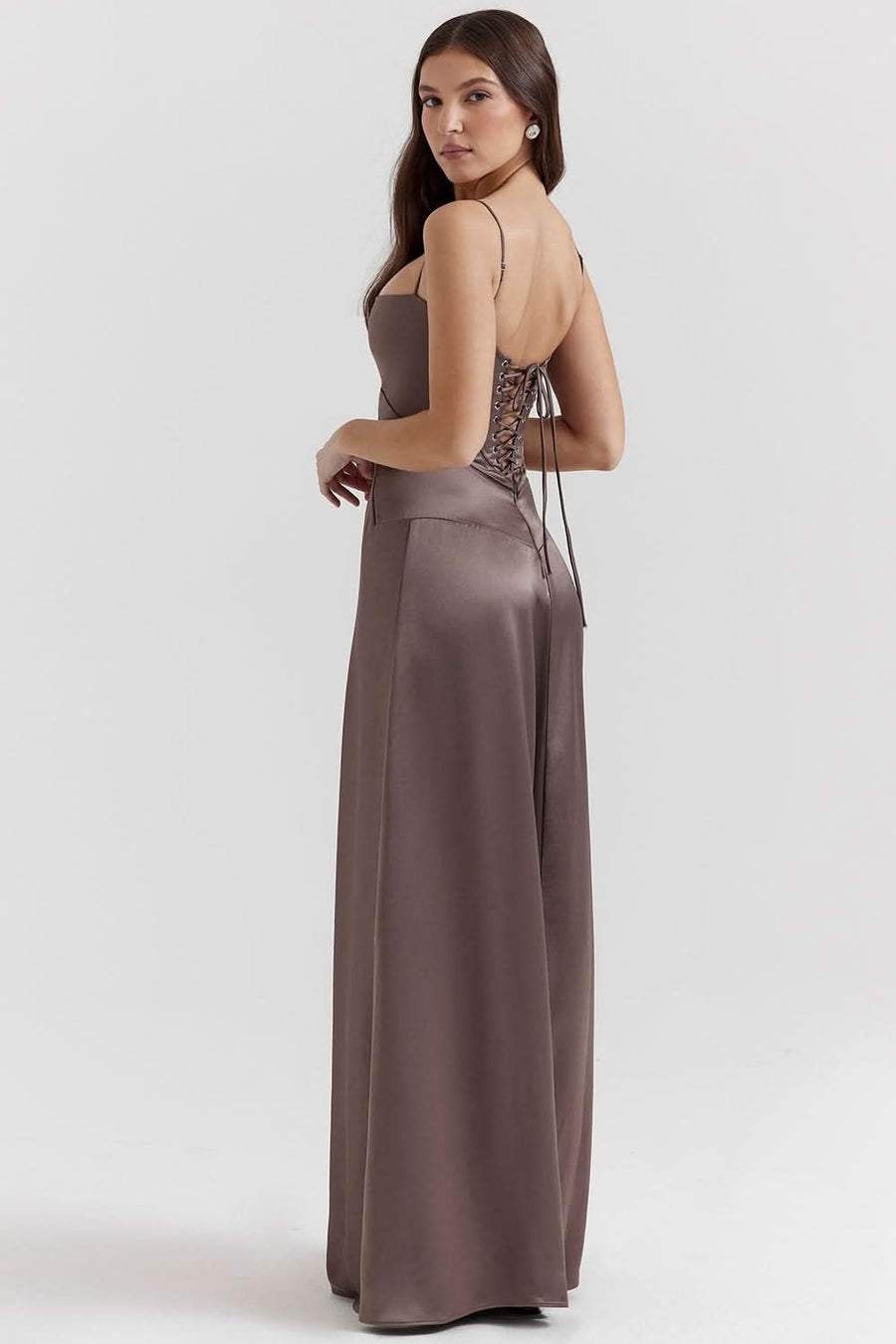 ANABELLA | LACE UP MAXI DRESS