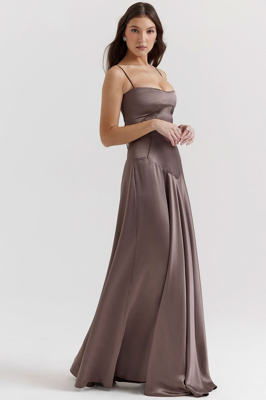 ANABELLA | LACE UP MAXI DRESS