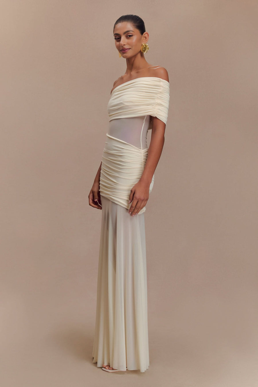 DALLAS | OFF-SHOULDER MAXI DRESS