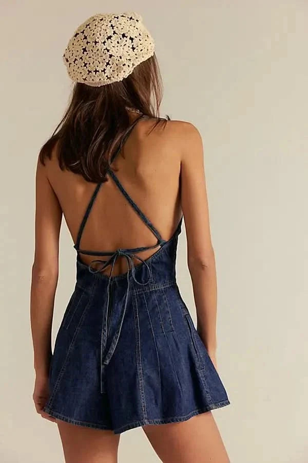 DAZED | DENIM ROMPER