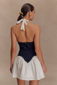 DENISE | HALTER MINI DRESS