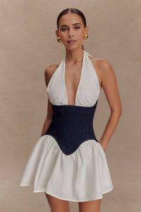 DENISE | HALTER MINI DRESS